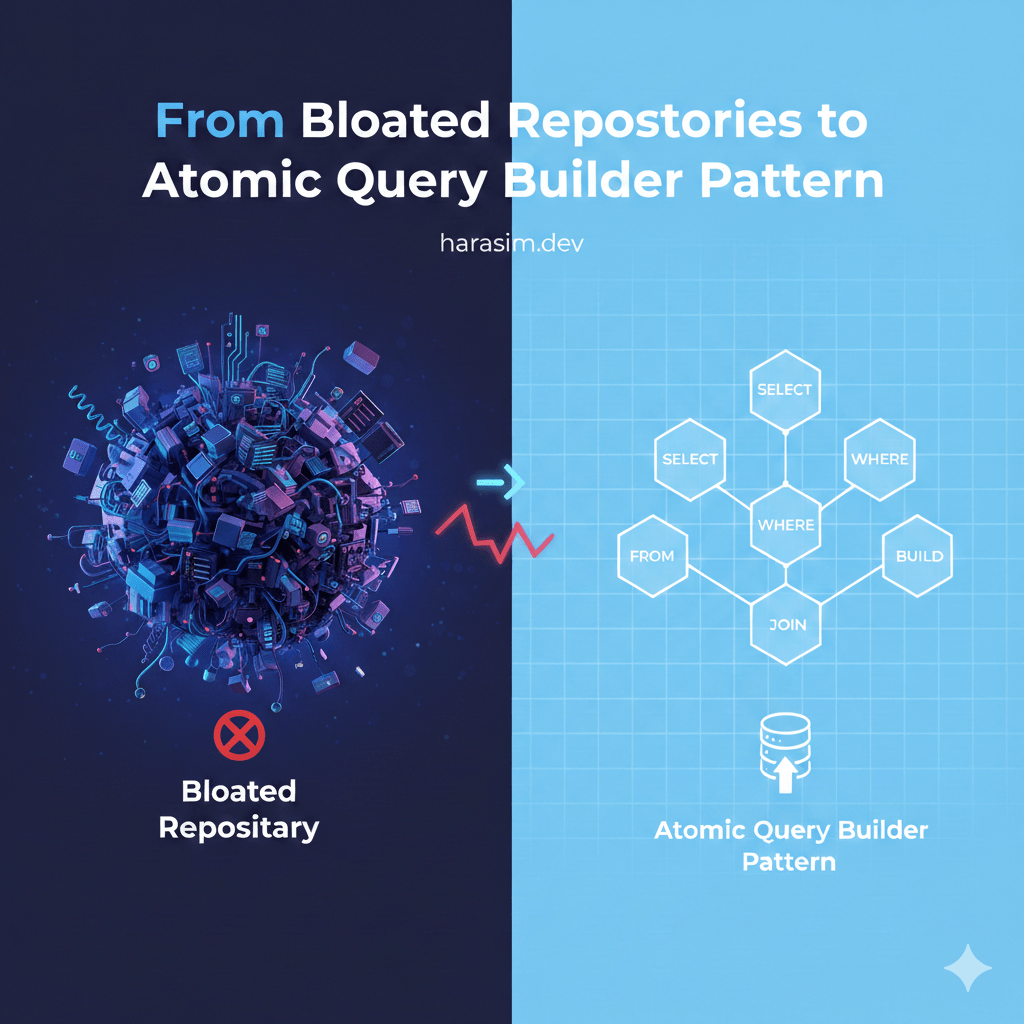 Query Builder Cortex From Bloated Repositories to Atomic Query Builder Pattern ‣ harasim.dev